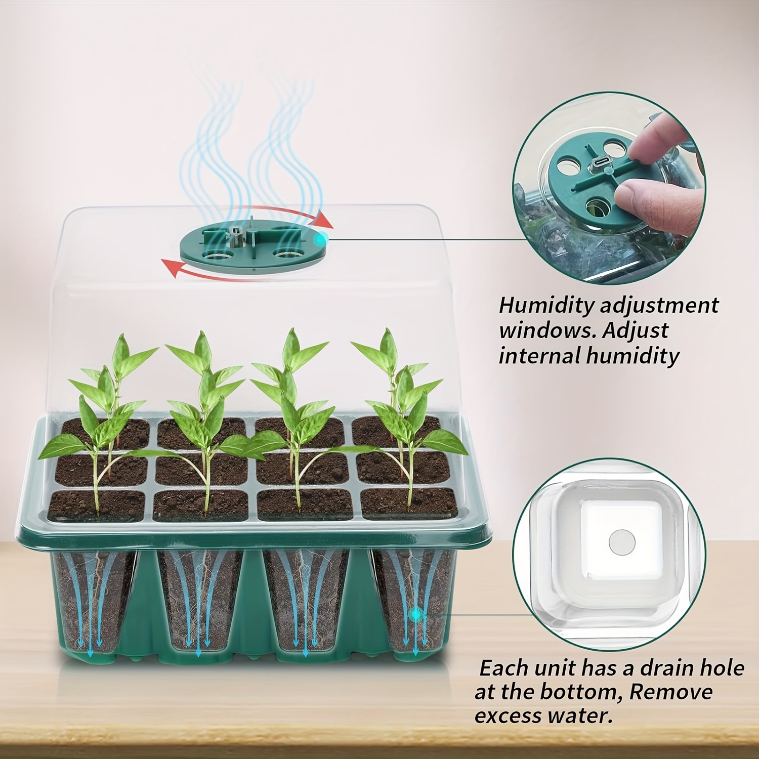 Sämling-Anzuchtset - 1/2/3 Set – Humidity Dome Kit Bewertung und Preis
